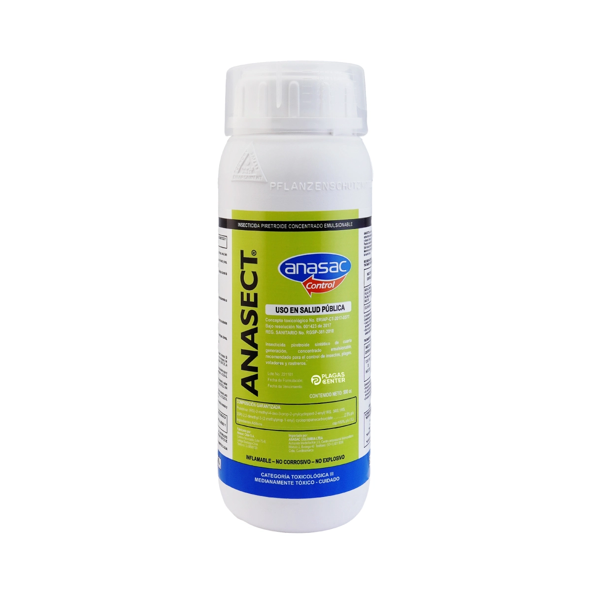 Anasect 500 Ml - Insecticida 1 INSECTICIDA-PIRETROIDE-ANASAC-ANASAC-CONTROL