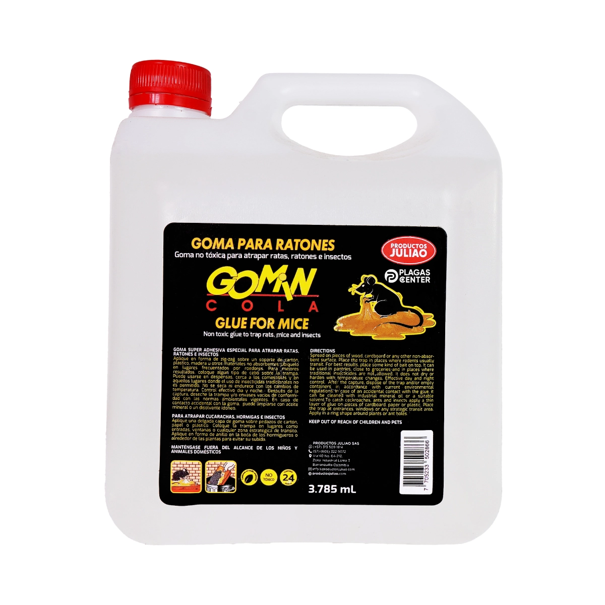 Pegamente Roedores Gomin Cola 3 GALON-DE-PEGANTE-PARA-RATAS-AL-MEJOR-PRECIO-GOMIN-COLA