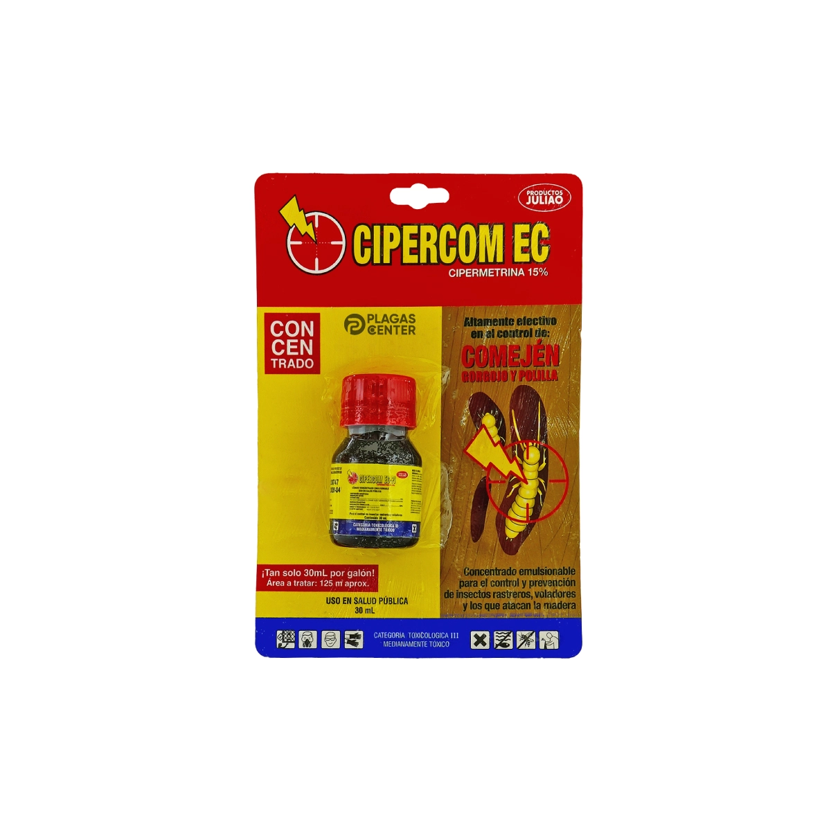 Insecticida Cipercom 1 INSECTICIDA-PARA-COMEJEN-CIPERCOM-30ML