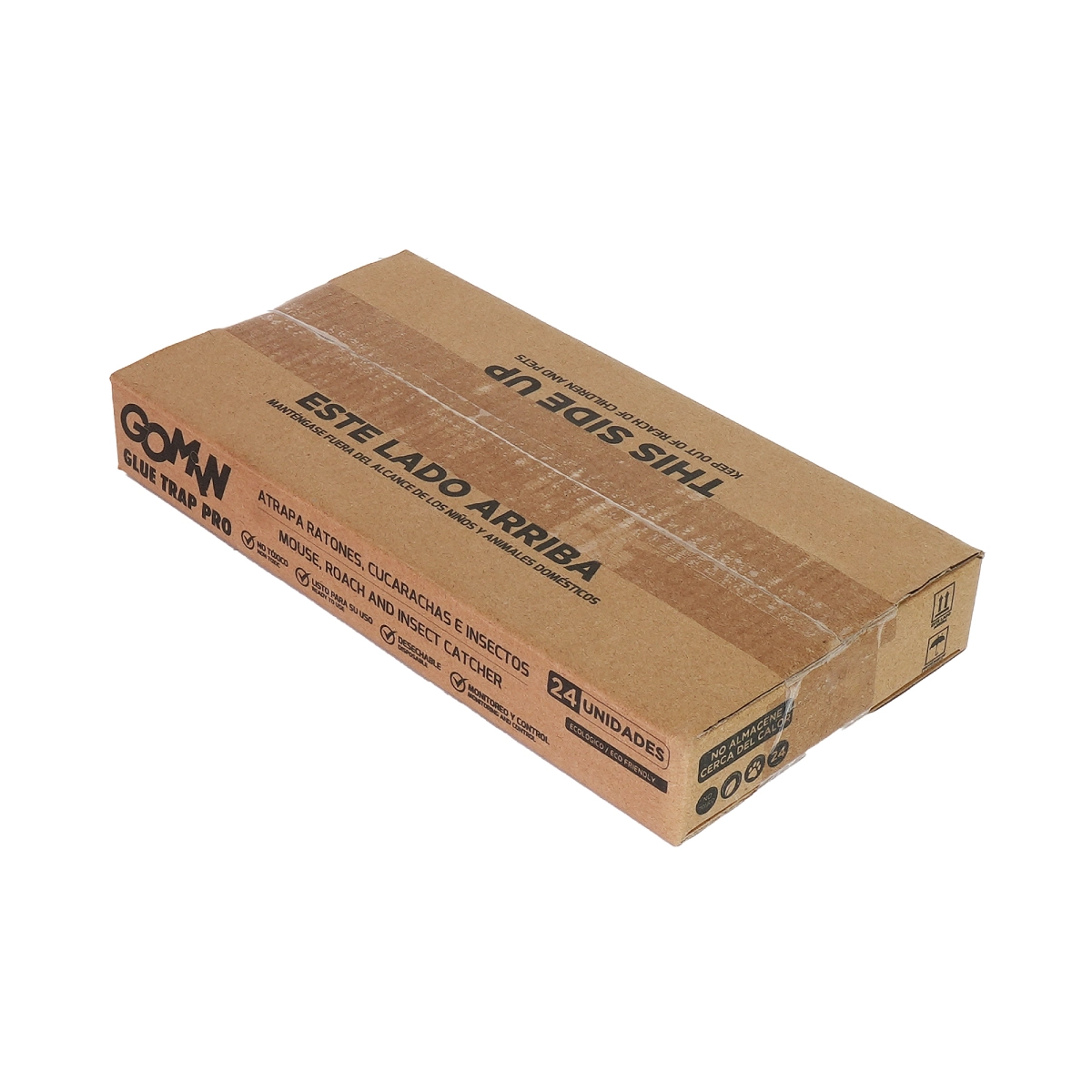 Trampa tipo lámina para cucarachas y ratones Gomin Glue Trap Pro 6 LAMINA-ATRAPA-RATONES-CUCARACHAS-E-INSECTOS-GOMIN-GLUE-TRAP-PRO-CAJA-24-UNIDADES