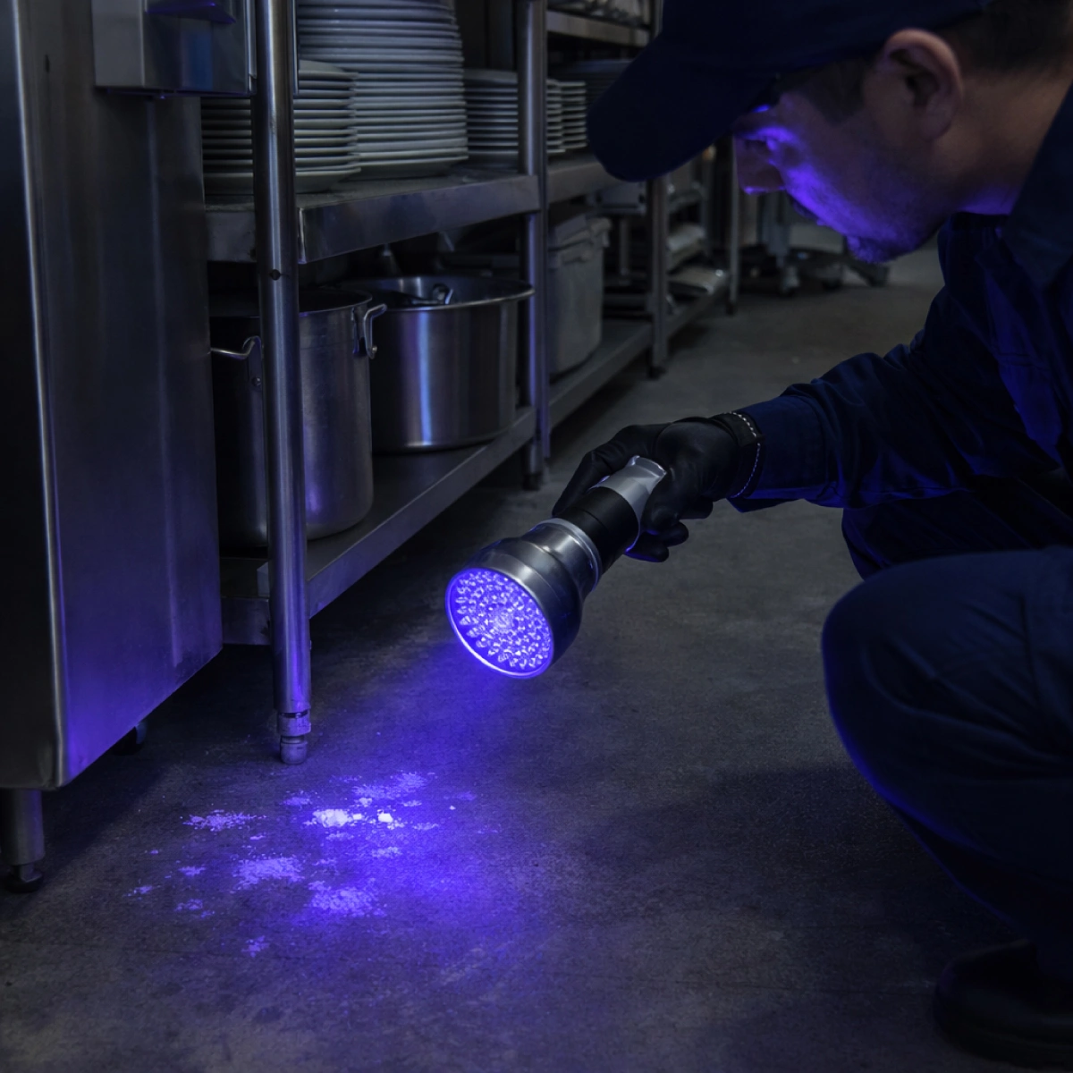 Linterna detectora de orina para Roedores con Luz UV 100 LEDs 3 Linterna-UV-para-roedores