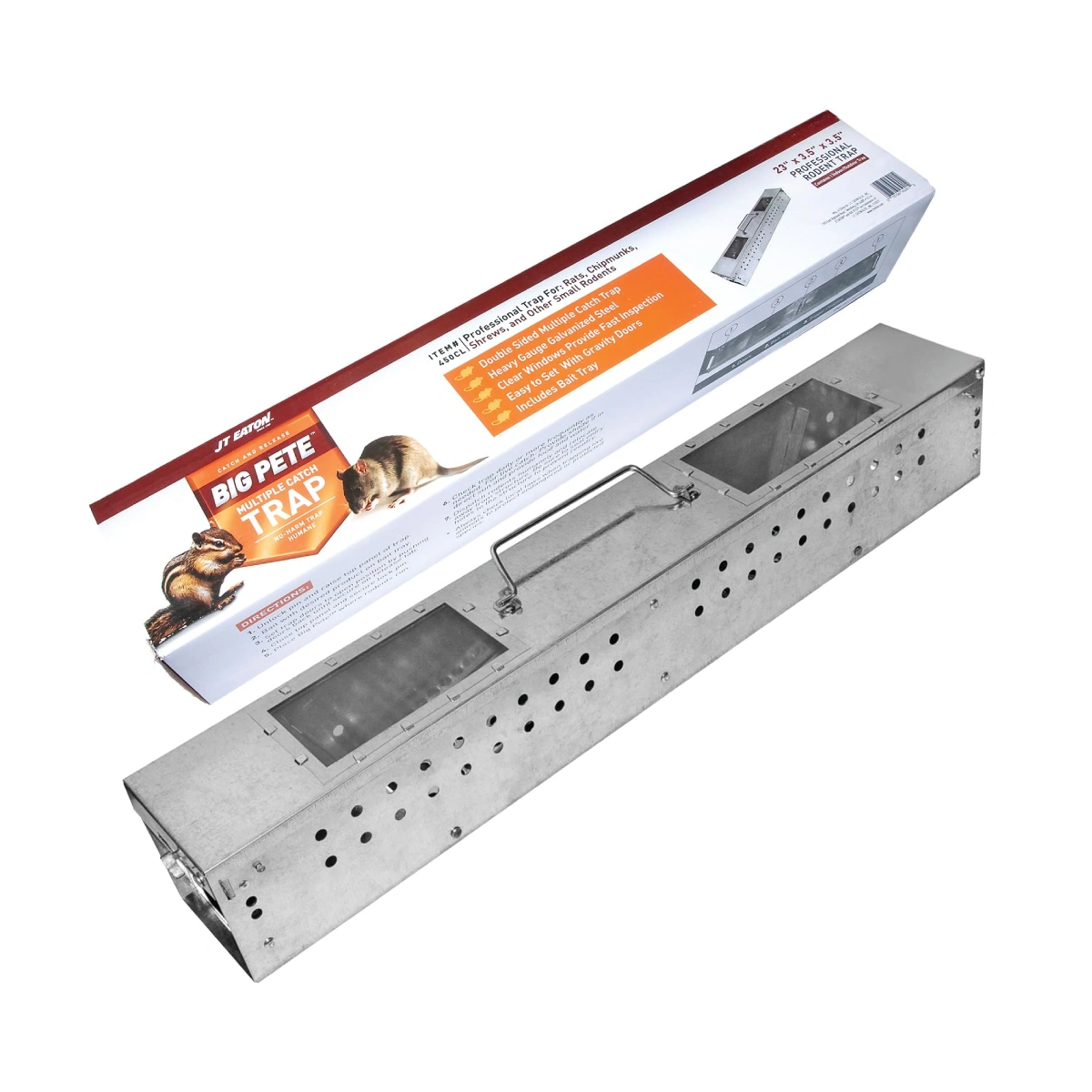 Trampa captura múltiple para roedores JT Eaton Big Pete 6 Trampa-JT-Eaton-450CL
