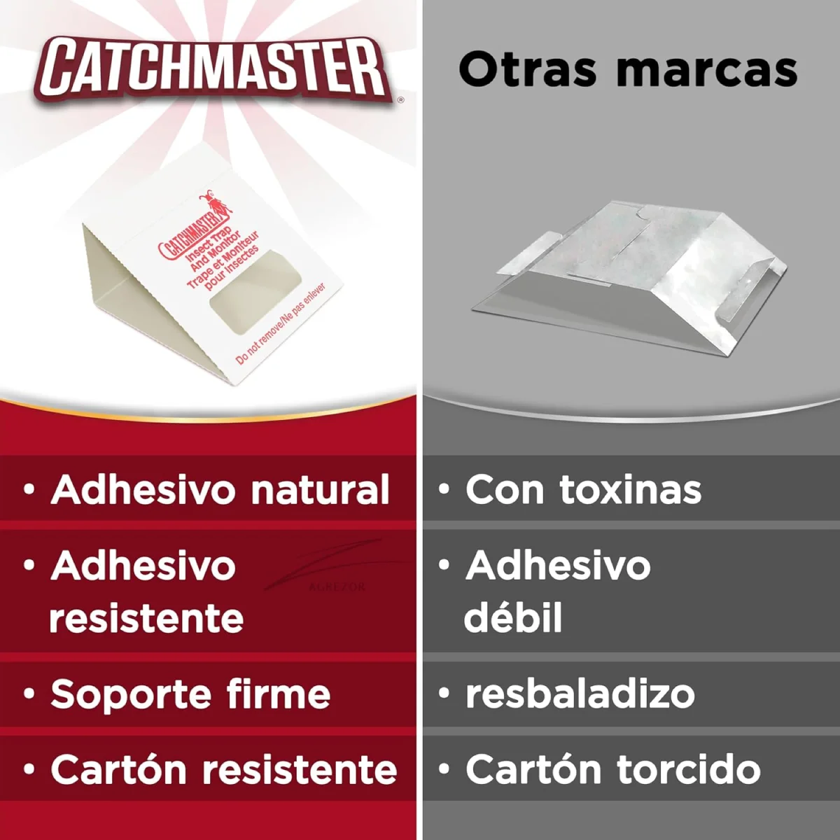 Láminas Adhesivas para Monitoreo de Cucarachas 100i Caja x 100 unidades 3 catchmaster-100i-trampa-adhesiva-cucarachas.jpgcatchmaster-100i-trampa-adhesiva-cucarachas