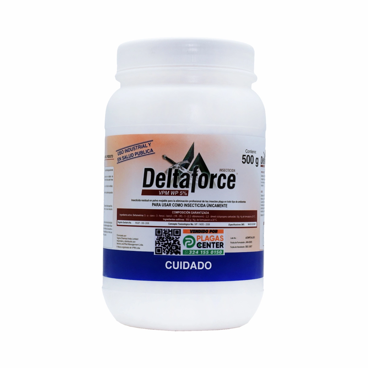 Insecticida Deltaforce VPM WP 5% con Deltametrina Polvo Mojable 1 deltametrina-polvo-mojable-uso-industrial-y-hogar