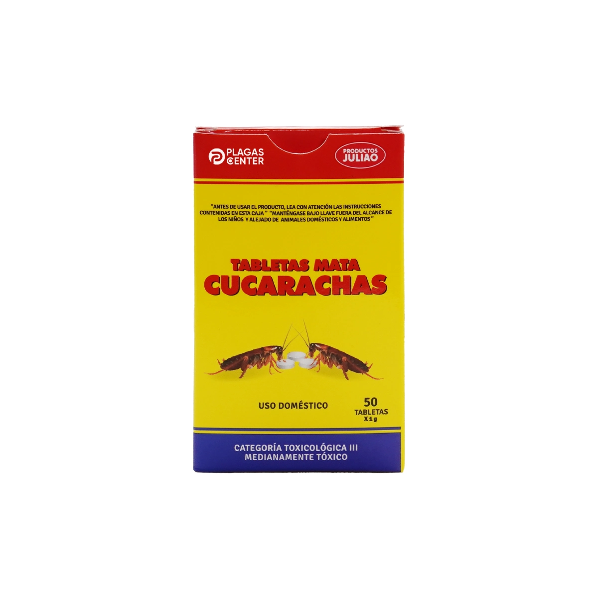Tabletas MataCucarachas 50g 4 tabletas-matacucarachas-control-de-cucarachas